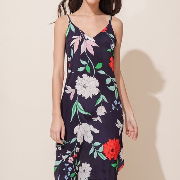 Yumi Kim Navy Floral Dress - Picture 1 of 5